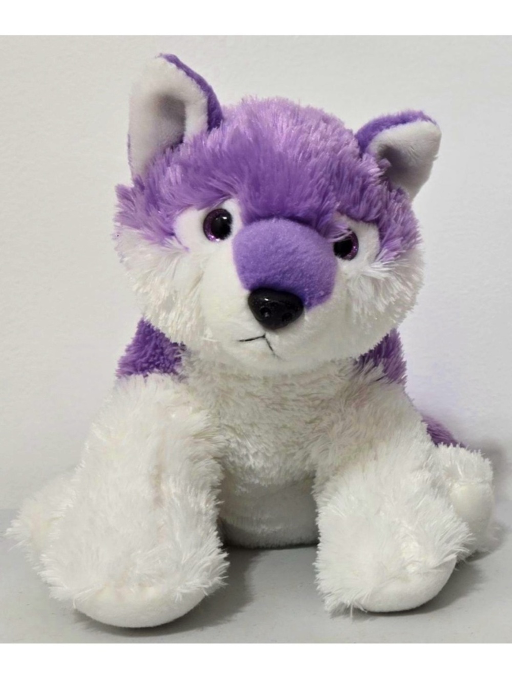 Aurora ‘21 Destination Nation Plush Dog Toy Kids Husky Wolf Purple White Animal